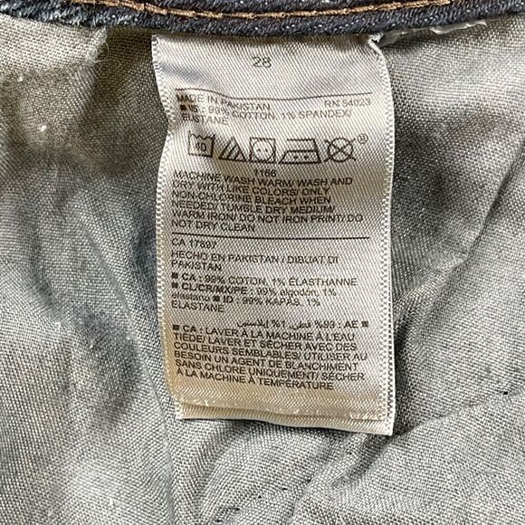 Old Navy Skirt 28 High Rise Secret Slim Pockets Denim Mini Button Fly - Picture 5 of 7